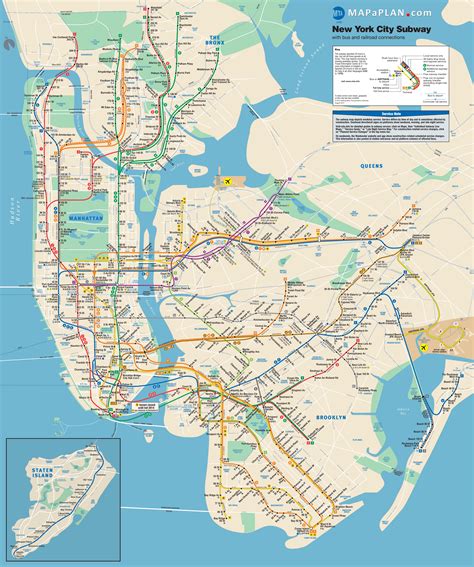 MAP Hi Res Nyc Subway Map